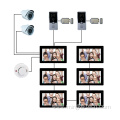 Camera Doorbell Video Intercom System With 6 Indoor